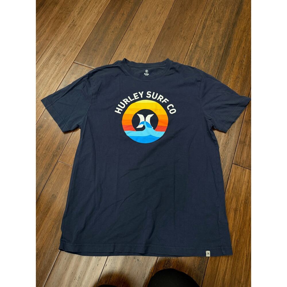 Hurley Men's Icon Slash Gradient T-Shirt Medium